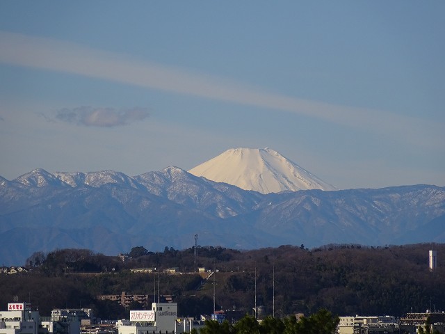 狛江市からの富士山と素晴らしい景色